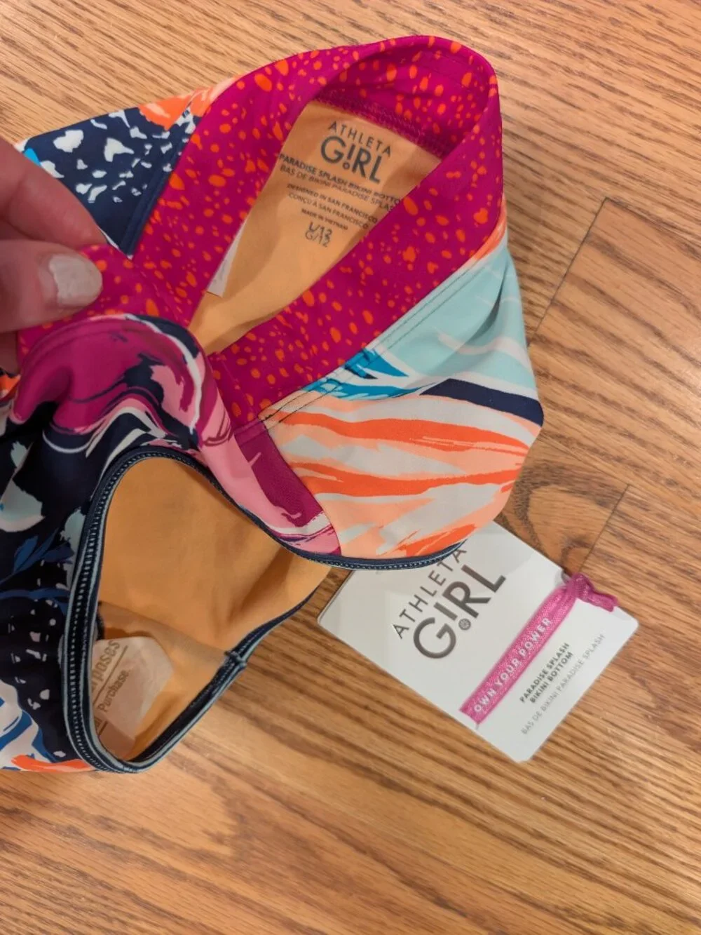 Girls rashguard & swim bikini bottoms -- Athleta